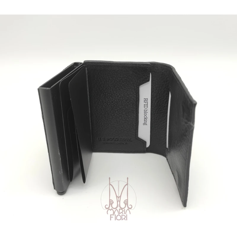 U.S. POLO Assn Portafoglio Portacarte compatto Brazil - Nero - immagine 2