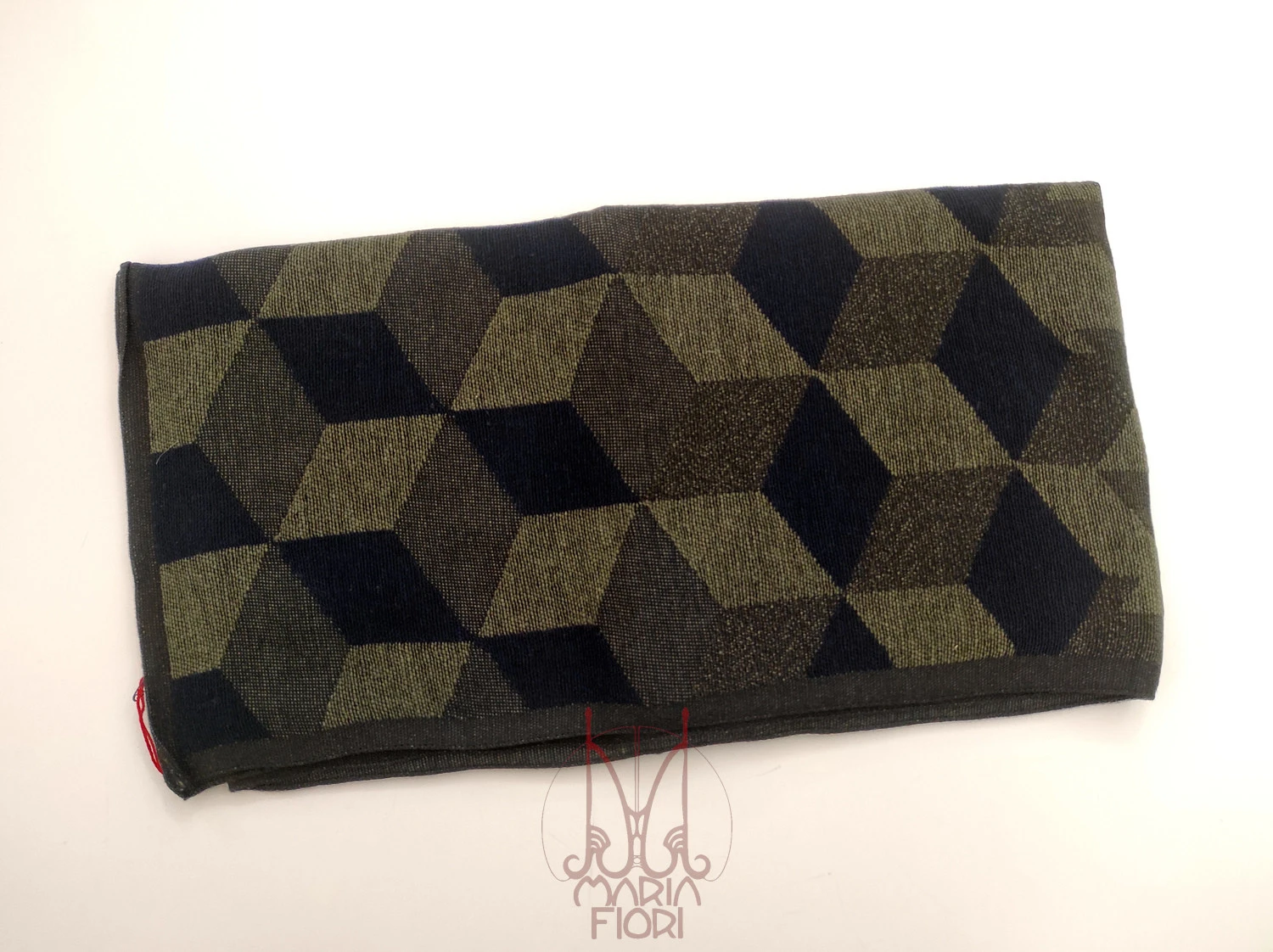 Barbieri - Sciarpa Lana-Modal 50x180 - Verde Multi - immagine 2