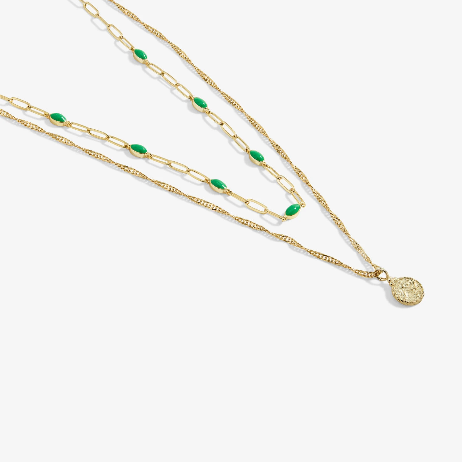 Joma Jewelry - Collana Stacks of Style Green Enamel - immagine 2