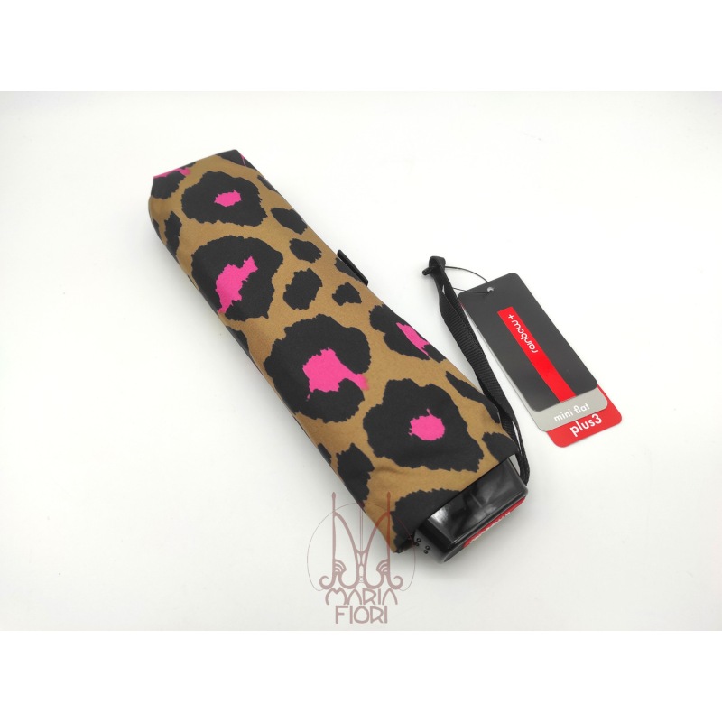 Rainbow Ombrello mini Flat manuale Plus3 - Leopard