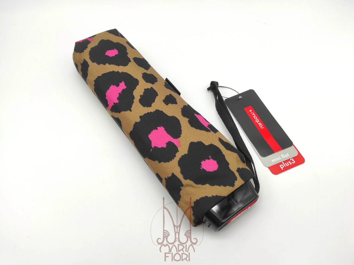 Rainbow Ombrello mini Flat manuale Plus3 - Leopard
