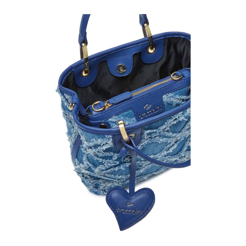 Braccialini Borsa a mano Beth Jeans - Blu - immagine 4