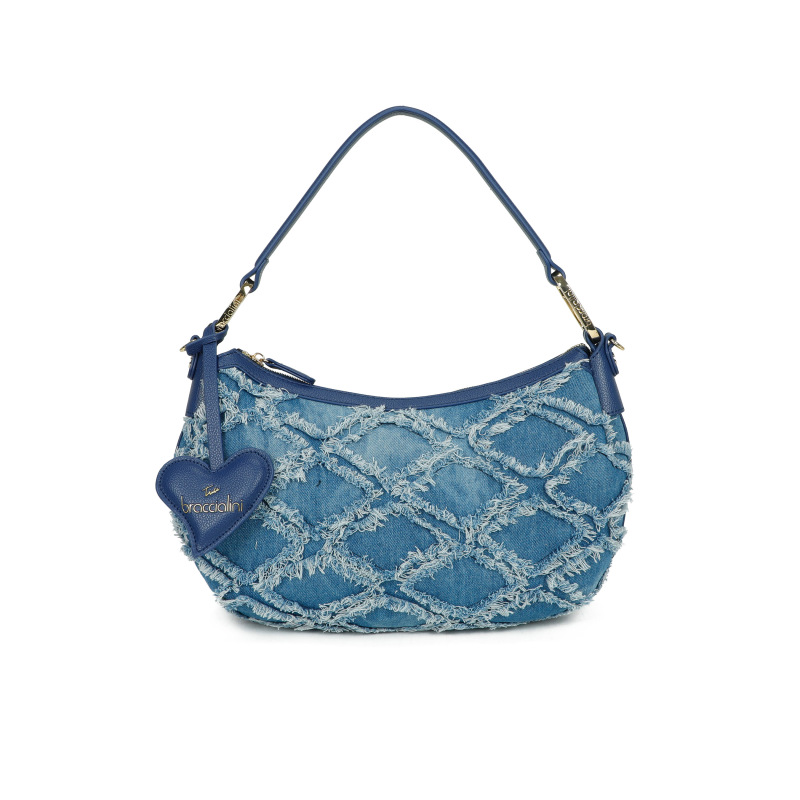 Braccialini Borsa a spalla Beth Jeans - Blu