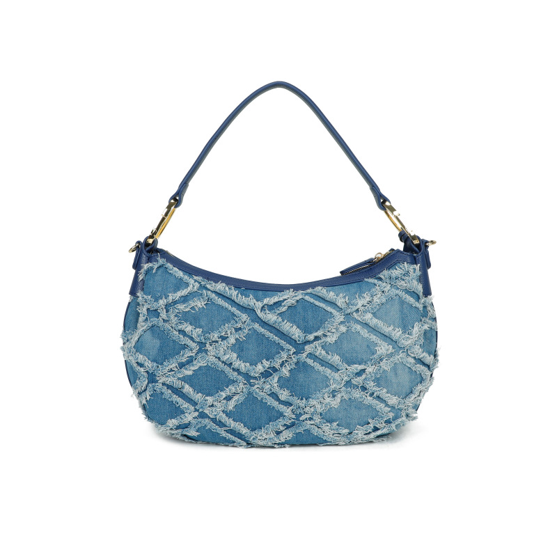 Braccialini Borsa a spalla Beth Jeans - Blu - immagine 3