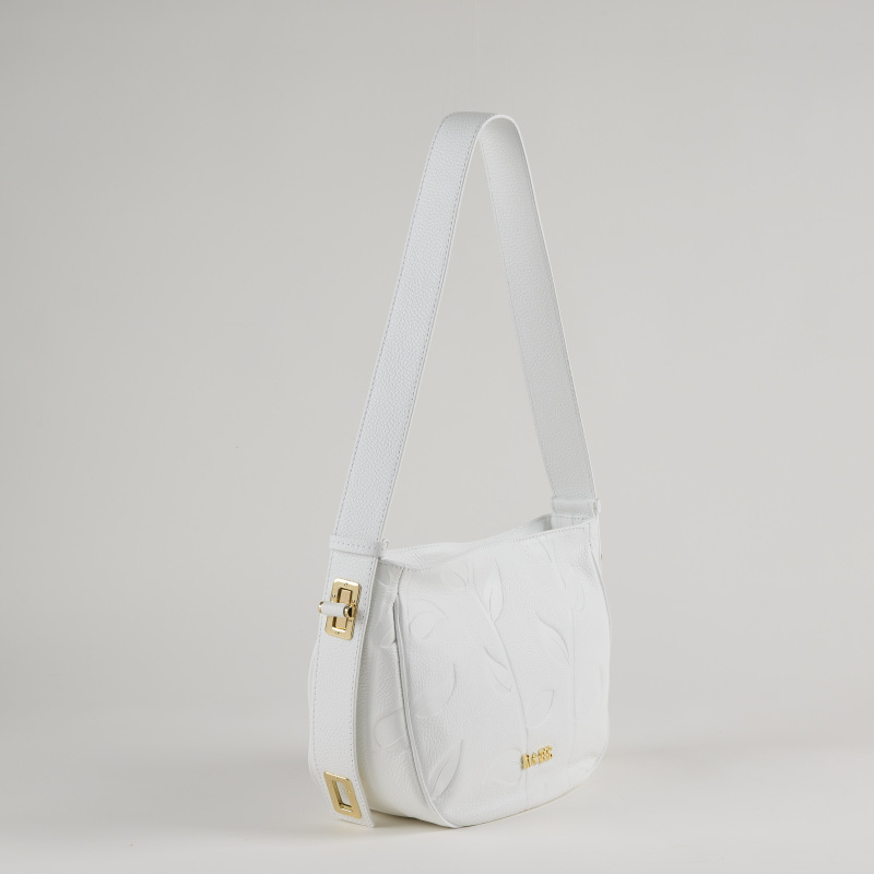 MBRC - Borsa Tracolla in Pelle Jasmine - Bianco