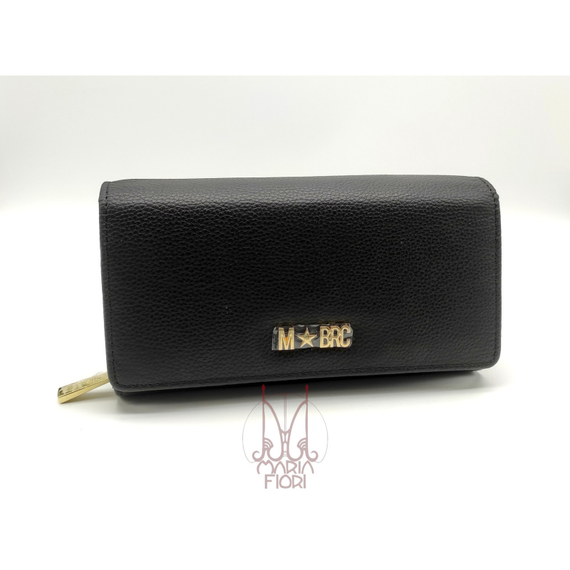 MBRC - Portafoglio Large Flap in Pelle Nero