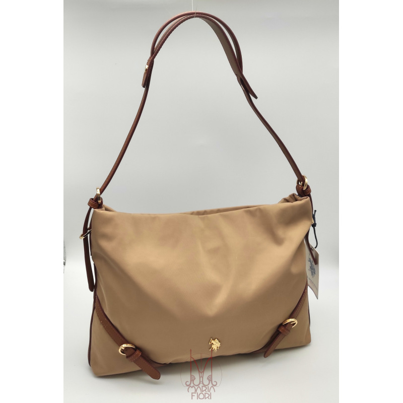 U.S. POLO Borsa Horizontal Hobo Houston - Natural