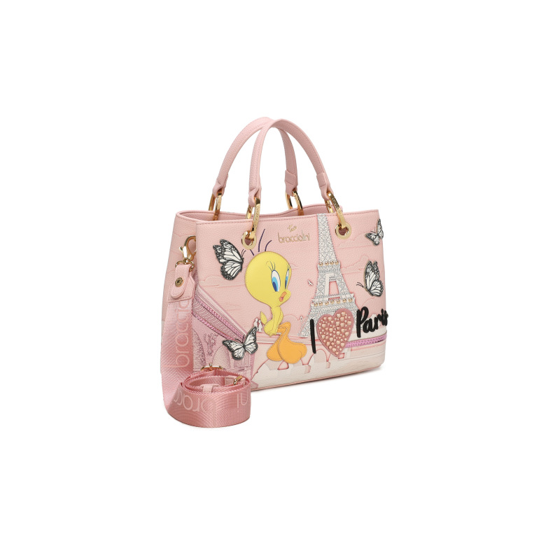 Braccialini Tua Borsa Cartoline Looney Tunes Tweety Paris - immagine 2