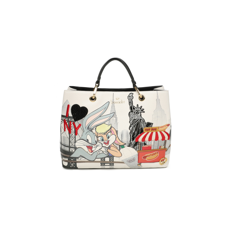 Braccialini Tua Borsa Cartoline Looney Tunes New York