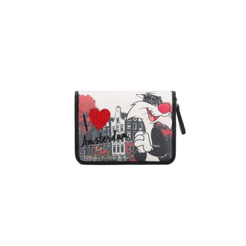 Braccialini Tua Portafoglio Small Cartoline Looney Tunes Amsterdam