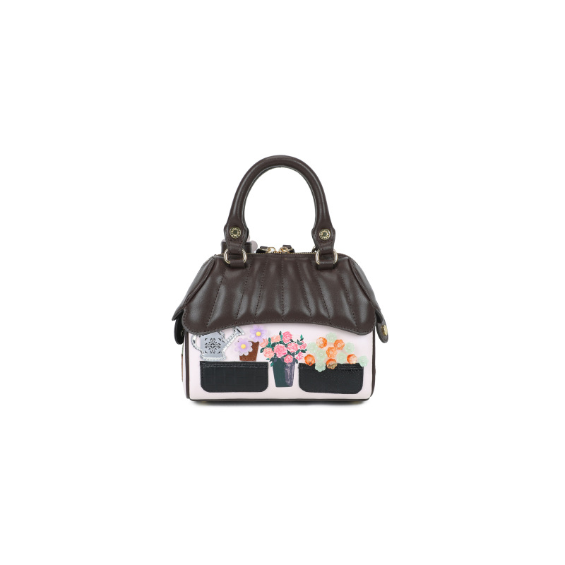 Braccialini Borsa a mano Shape pelle - Flower Shop - immagine 3