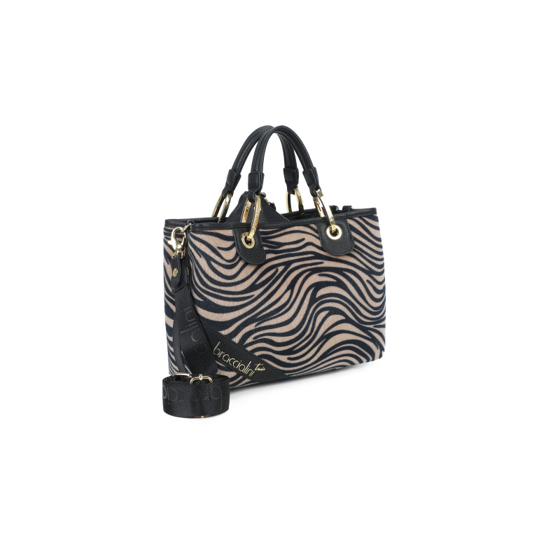 Braccialini Tua Borsa a mano Beth Animalier - Zebra - immagine 2