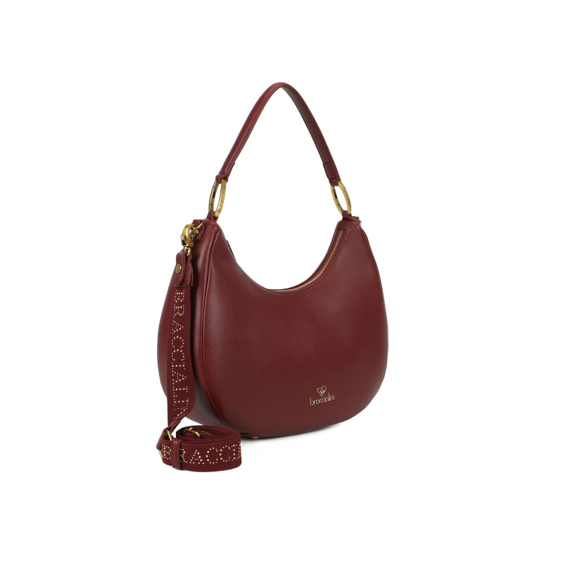 Braccialini Borsa Hobo a spalla Amy - Bordeaux - immagine 2
