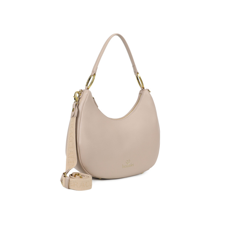 Braccialini Borsa Hobo a spalla Amy - Taupe - immagine 2