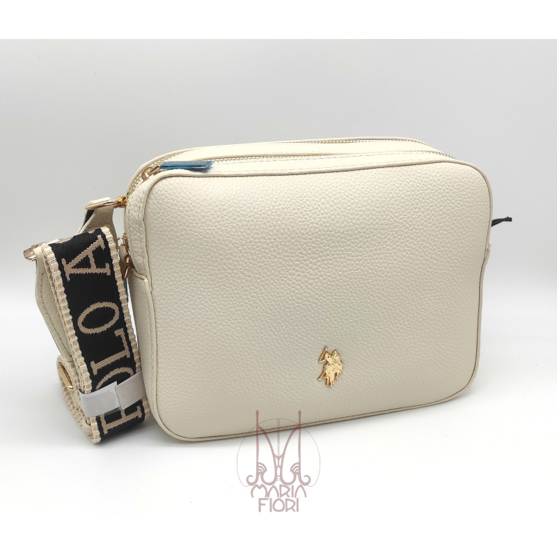 U.S. POLO Borsa a tracolla Mansion d.zip - Avorio