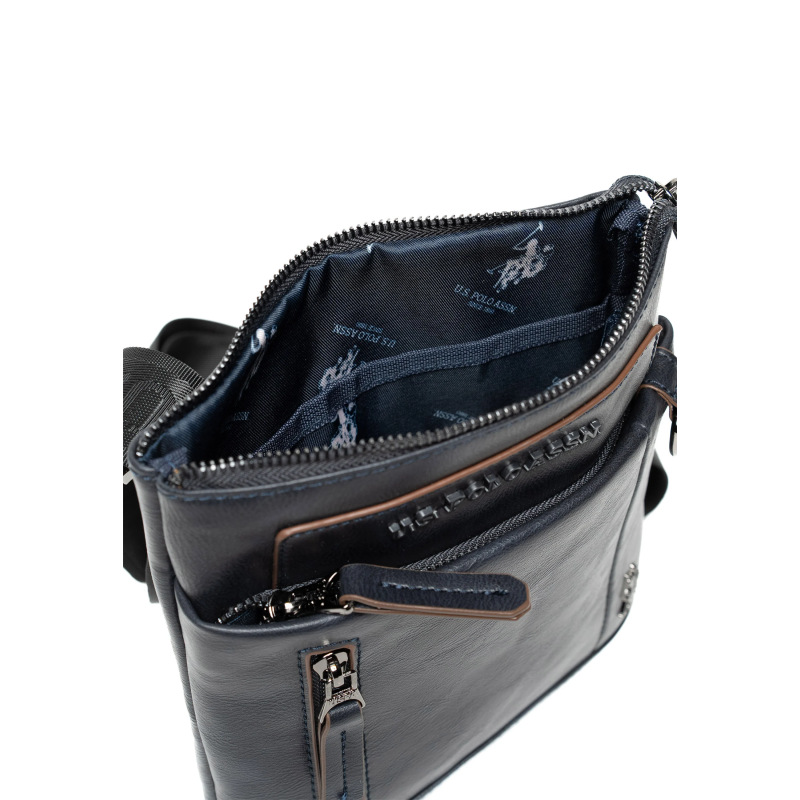 U.S. POLO Borsello Uomo Cambridge S Flat Navy Blue - immagine 3