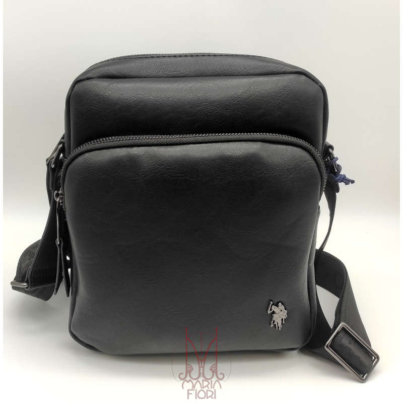 U.S. POLO Assn Borsello Uomo Free Spirit Vertical Crossbody - Nero