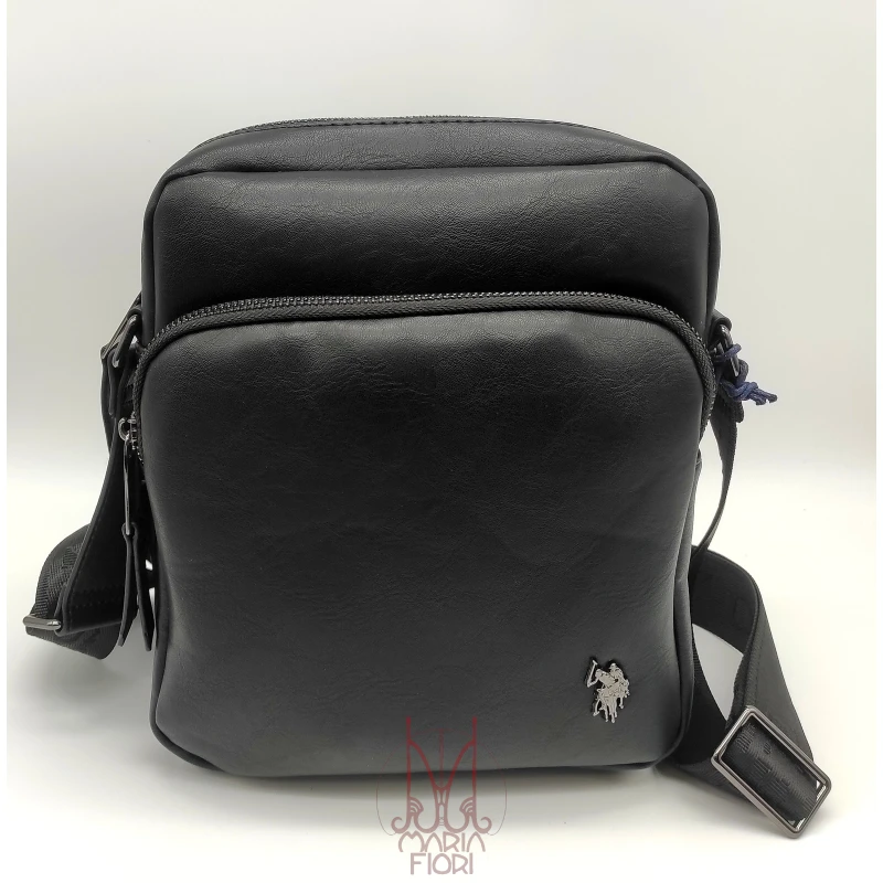 U.S. POLO Assn Borsello Uomo Free Spirit Vertical Crossbody - Nero