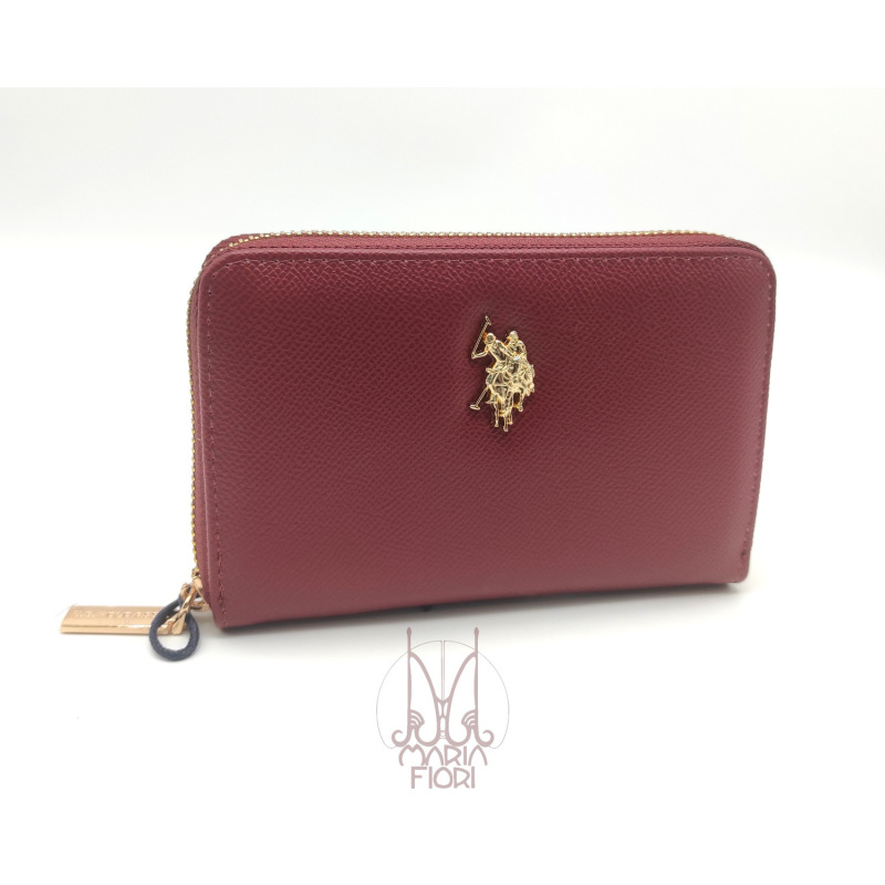 U.S. POLO Assn Portafoglio Zip M Jones Wine