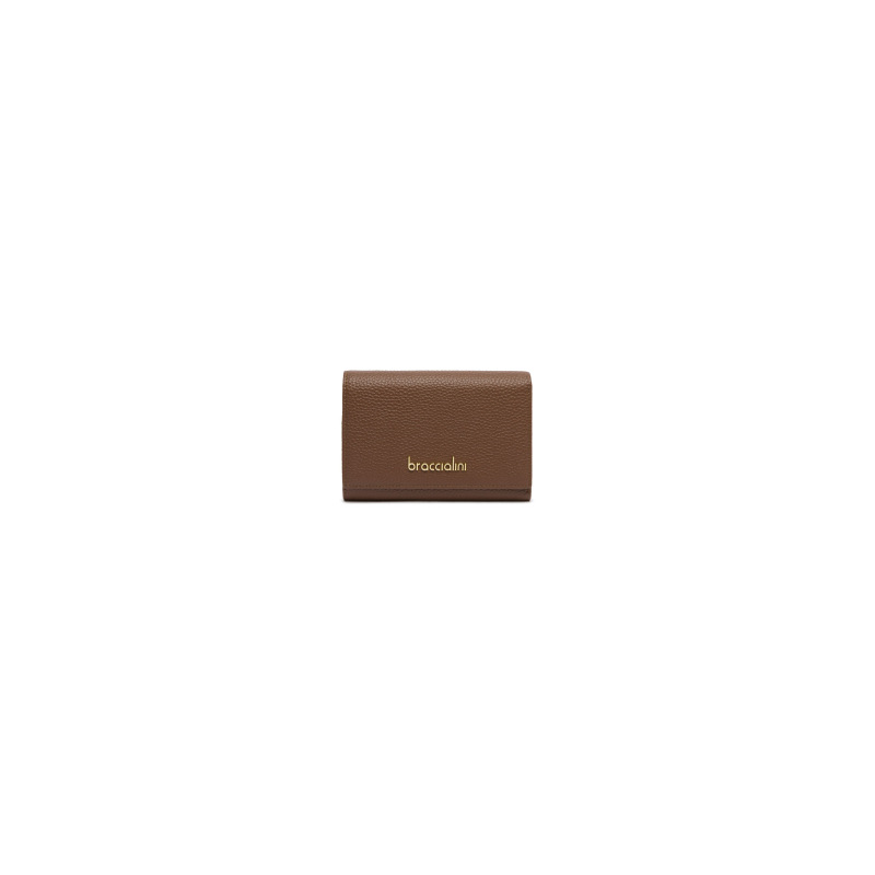 Braccialini Portafoglio Medio in Pelle Basic Marrone