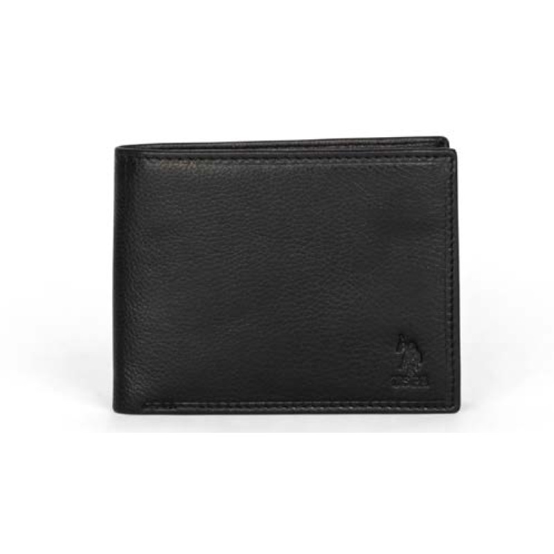 U.S. POLO Assn Portafoglio Brazil c/flap - Nero
