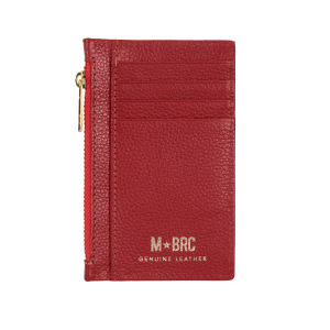 MBRC - Portacarte in Pelle con zip - Coccio