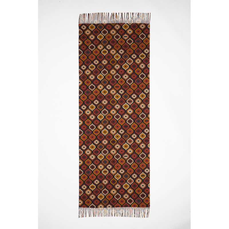 MBRC - Stola/Sciarpa Tessuto Fantasy 75x185 - Marrone Multi
