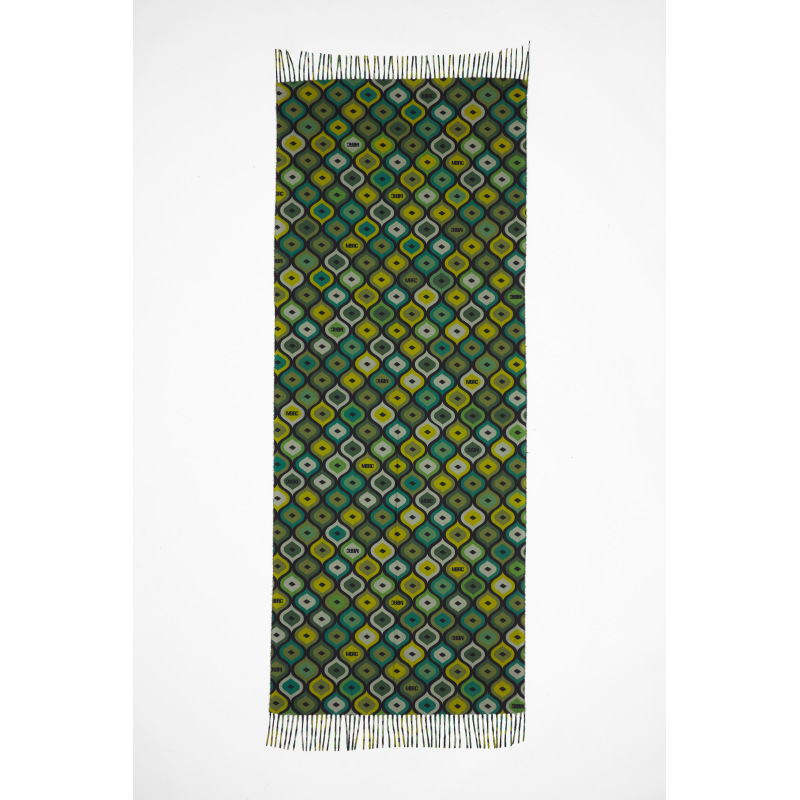 MBRC - Stola/Sciarpa Tessuto Fantasy 75x185 - Verde Multi