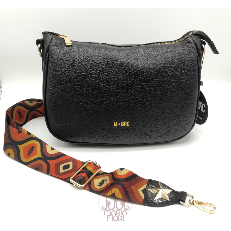 MBRC - Borsa Hobo in Pelle Obona - Nero