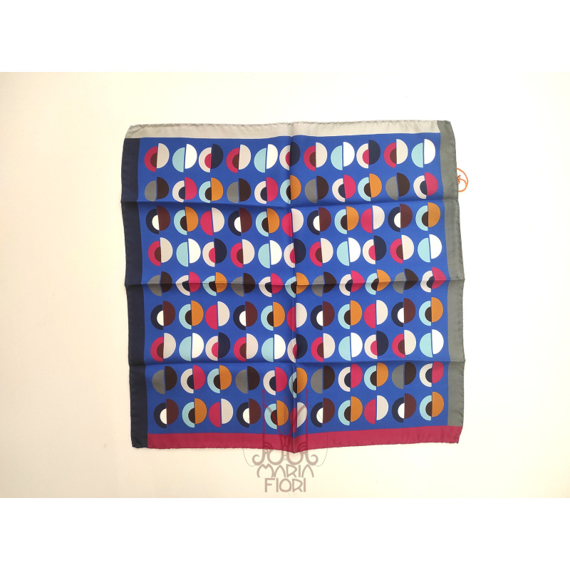 Barbieri Foulard Seta Twill 53x53 - Blue Multi