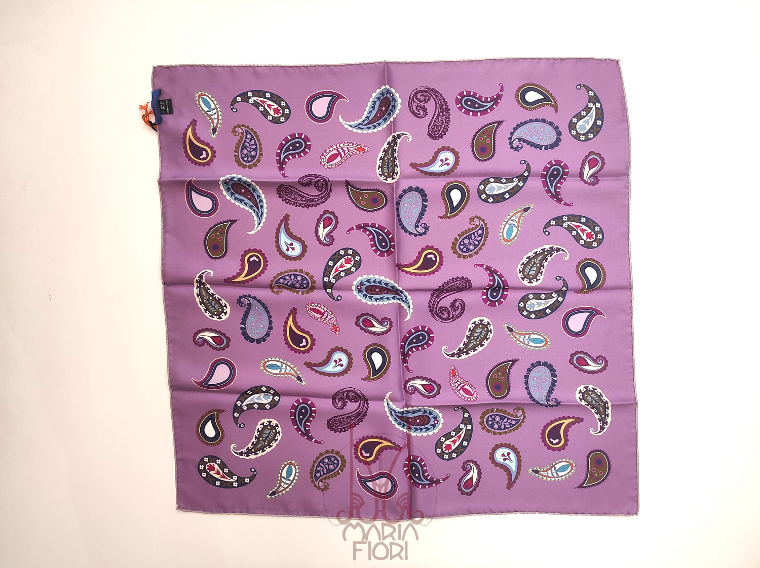 Barbieri Foulard Seta Twill Doppia Stampa 70x70 - Rosa Multi - immagine 2