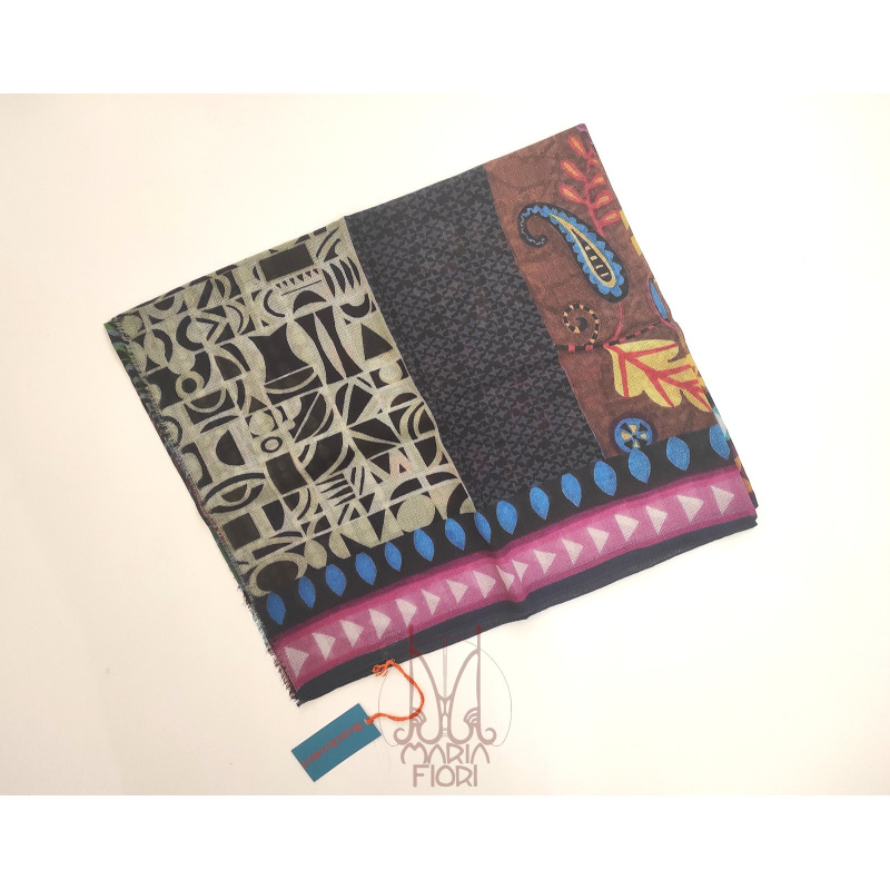 Barbieri - Stola Lana Maglia St. 85x200 - Multi - immagine 2