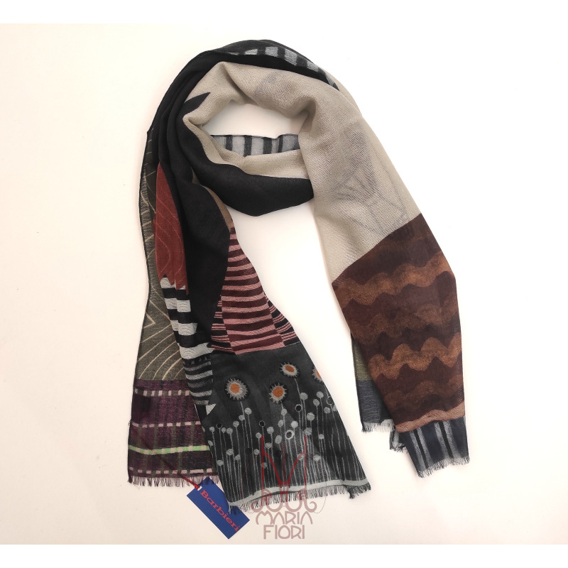 Barbieri - Sciarpa Lana Maglia St. 55x190 - Multicolor
