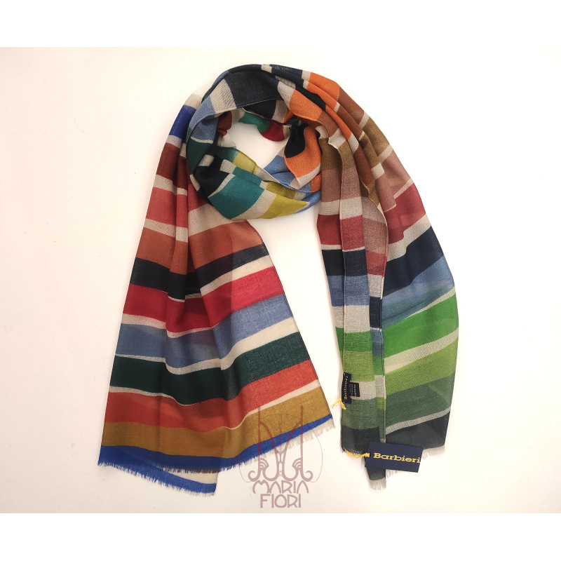 Barbieri - Sciarpa Lana Maglia St. 55x190 - Multicolor