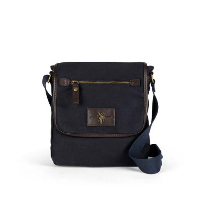 U.S. POLO Borsello Uomo Kinston Flap Navy Blue