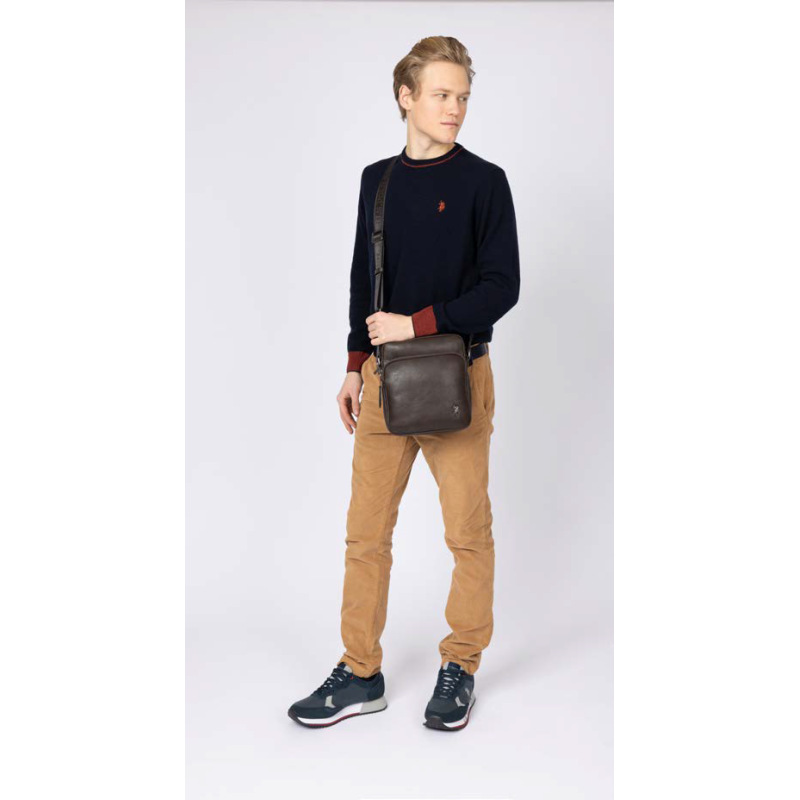 U.S. POLO Assn Borsello Uomo Free Spirit Vertical Crossbody - Nero - immagine 4