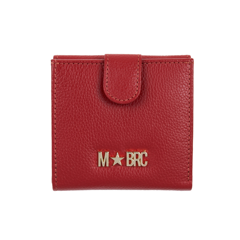MBRC - Portafoglio piccolo flap p/monete in Pelle - Coccio