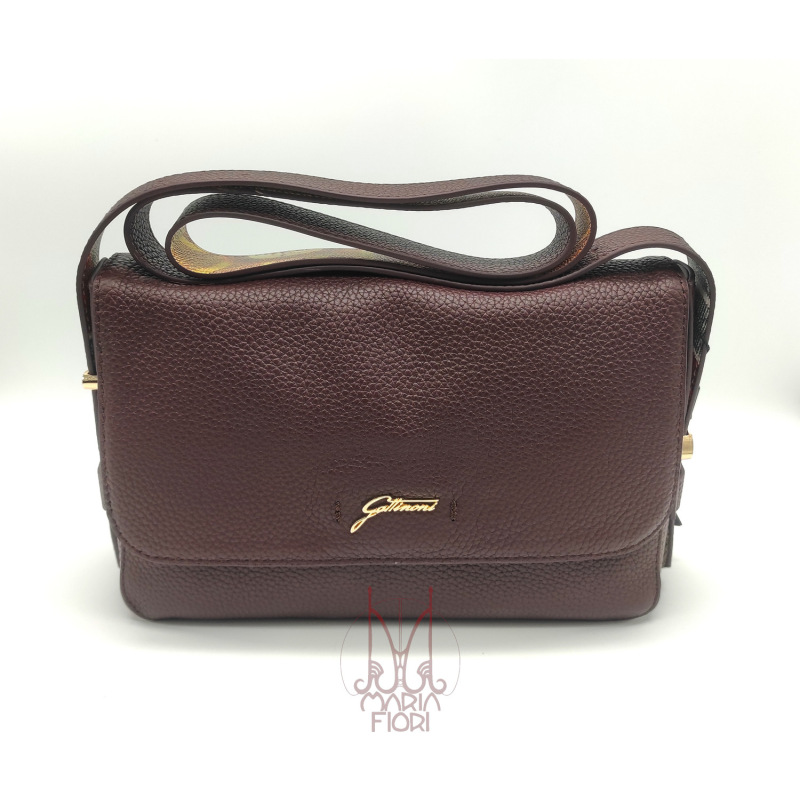 Gattinoni - Borsa Flap Pelle Hellen - Bordeaux/Wild