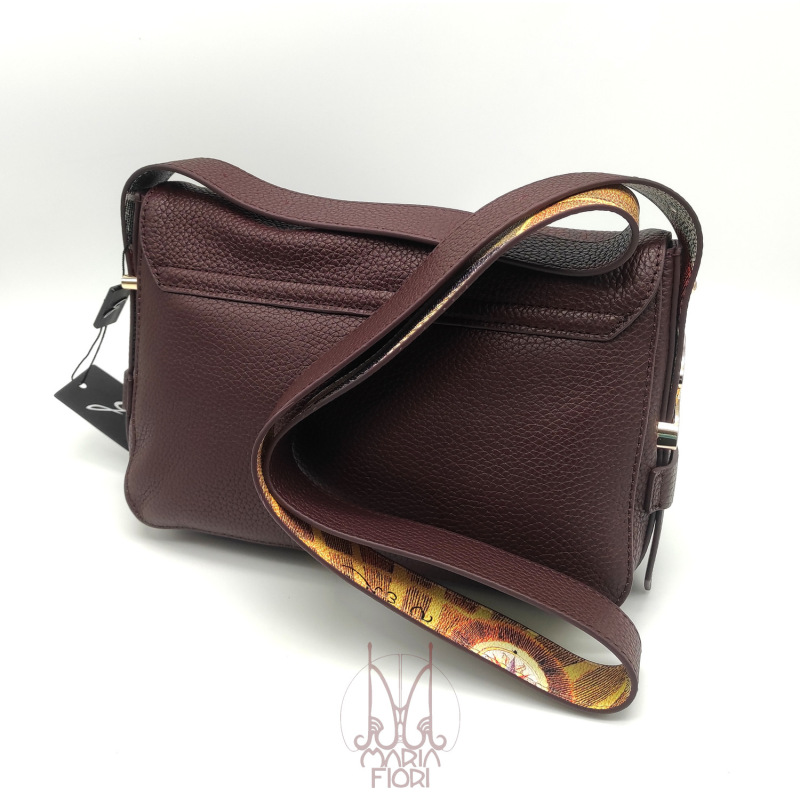 Gattinoni - Borsa Flap Pelle Hellen - Bordeaux/Wild - immagine 2