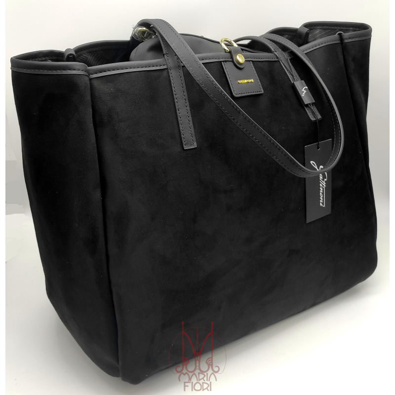 Gattinoni - Borsa Shopping reversibile Rain doppia portabilità - Nero