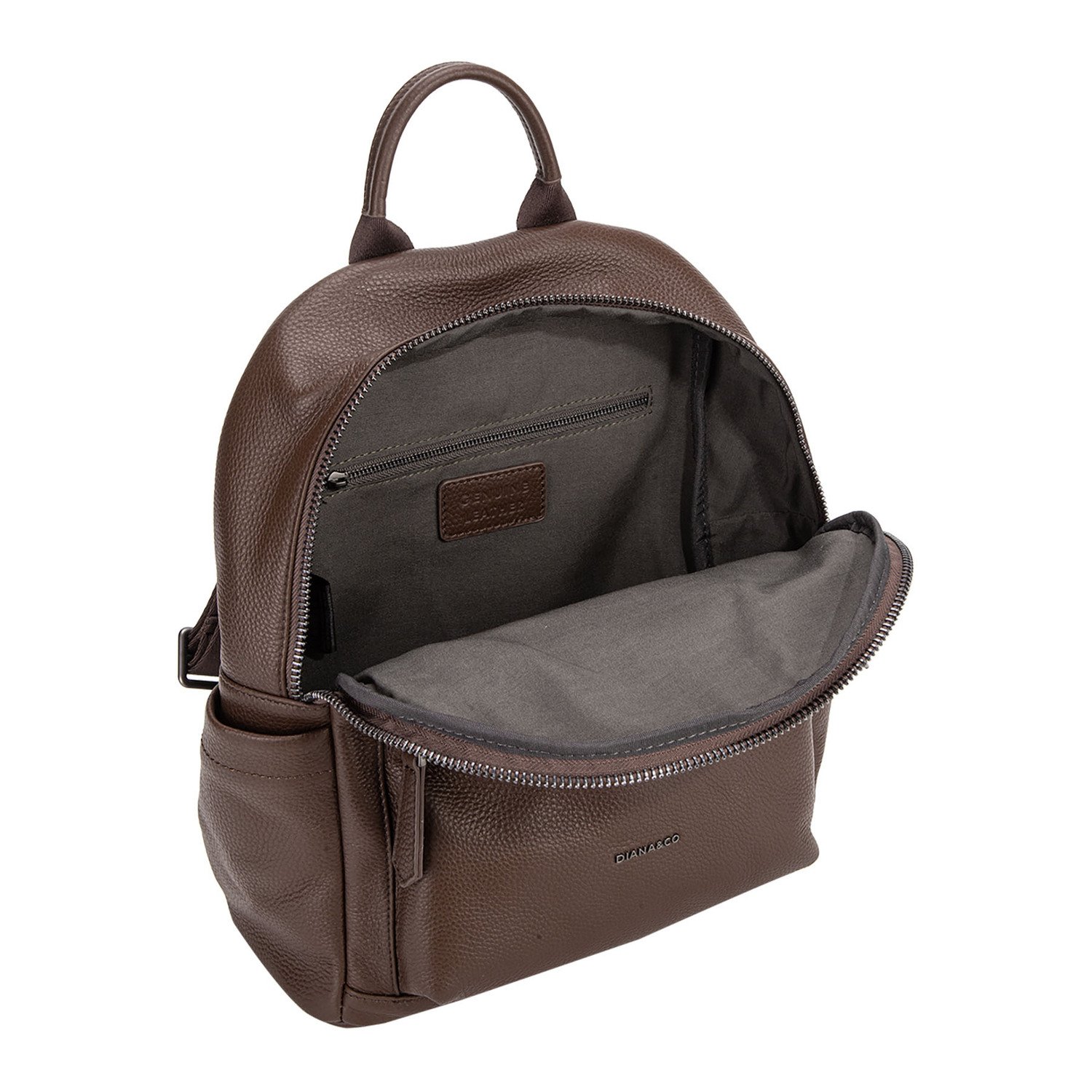 Diana&co Zaino in pelle multi zip - Nero - immagine 2