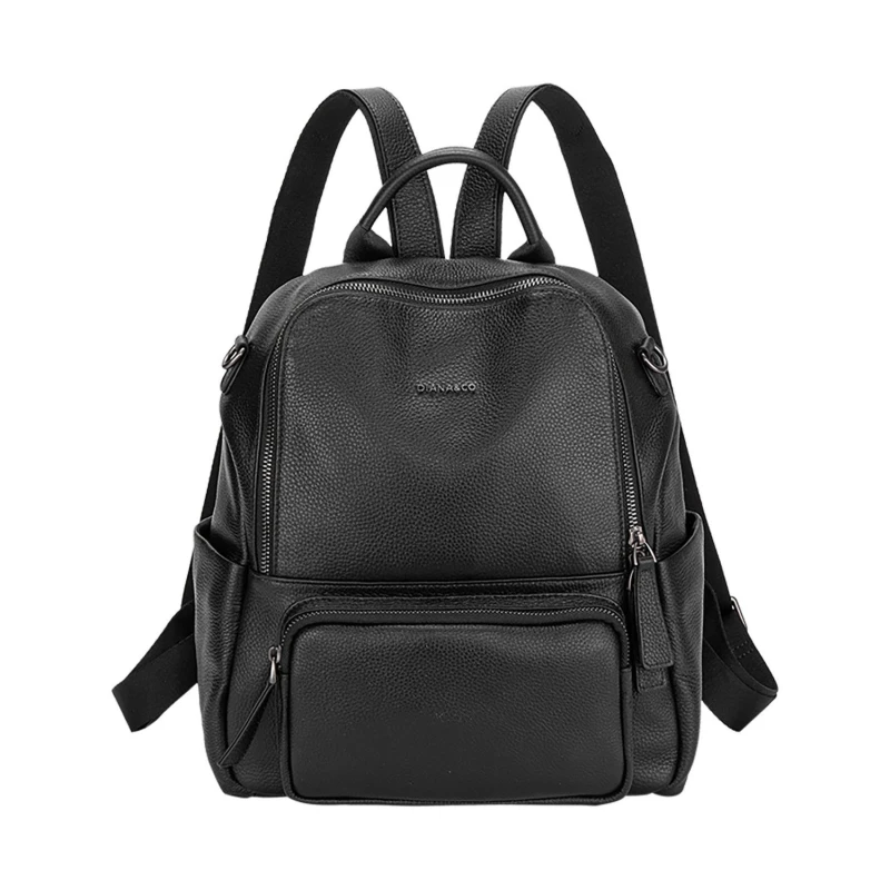 Diana&co Zaino in pelle zip - Nero