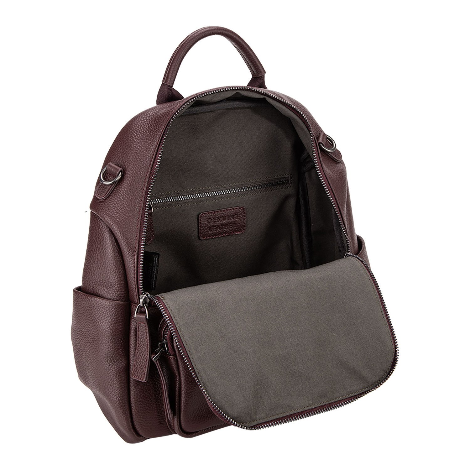 Diana&co Zaino in pelle zip - Taupe - immagine 2