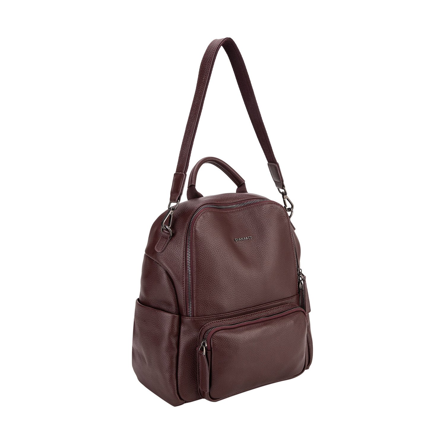 Diana&co Zaino in pelle zip - Taupe - immagine 3