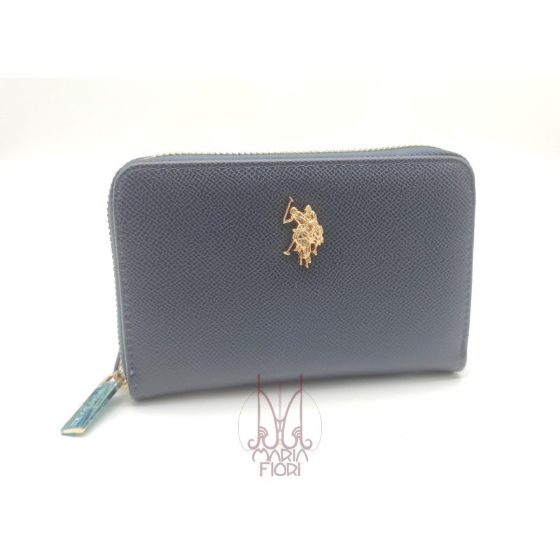 U.S. POLO Assn Portafoglio Zip M Jones Navy Blue