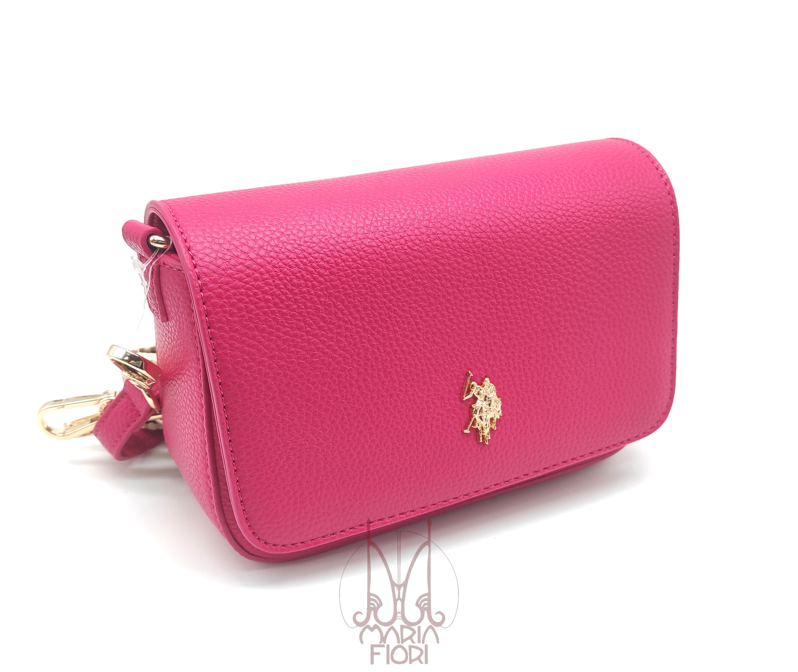 U.S. POLO Borsa a tracolla Mansion Flap - Fucsia