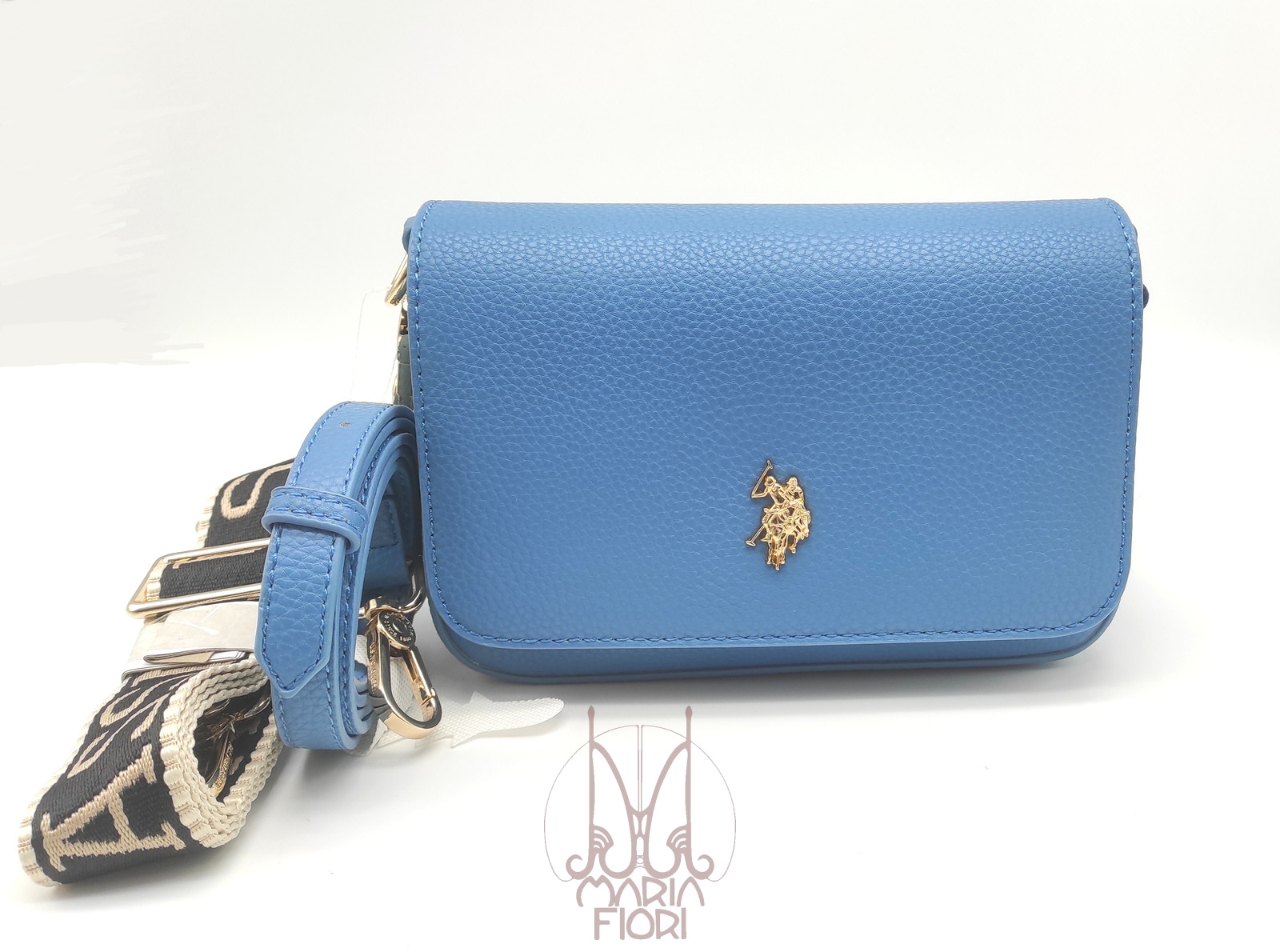 U.S. POLO Borsa a tracolla Mansion Flap - Denim - immagine 2