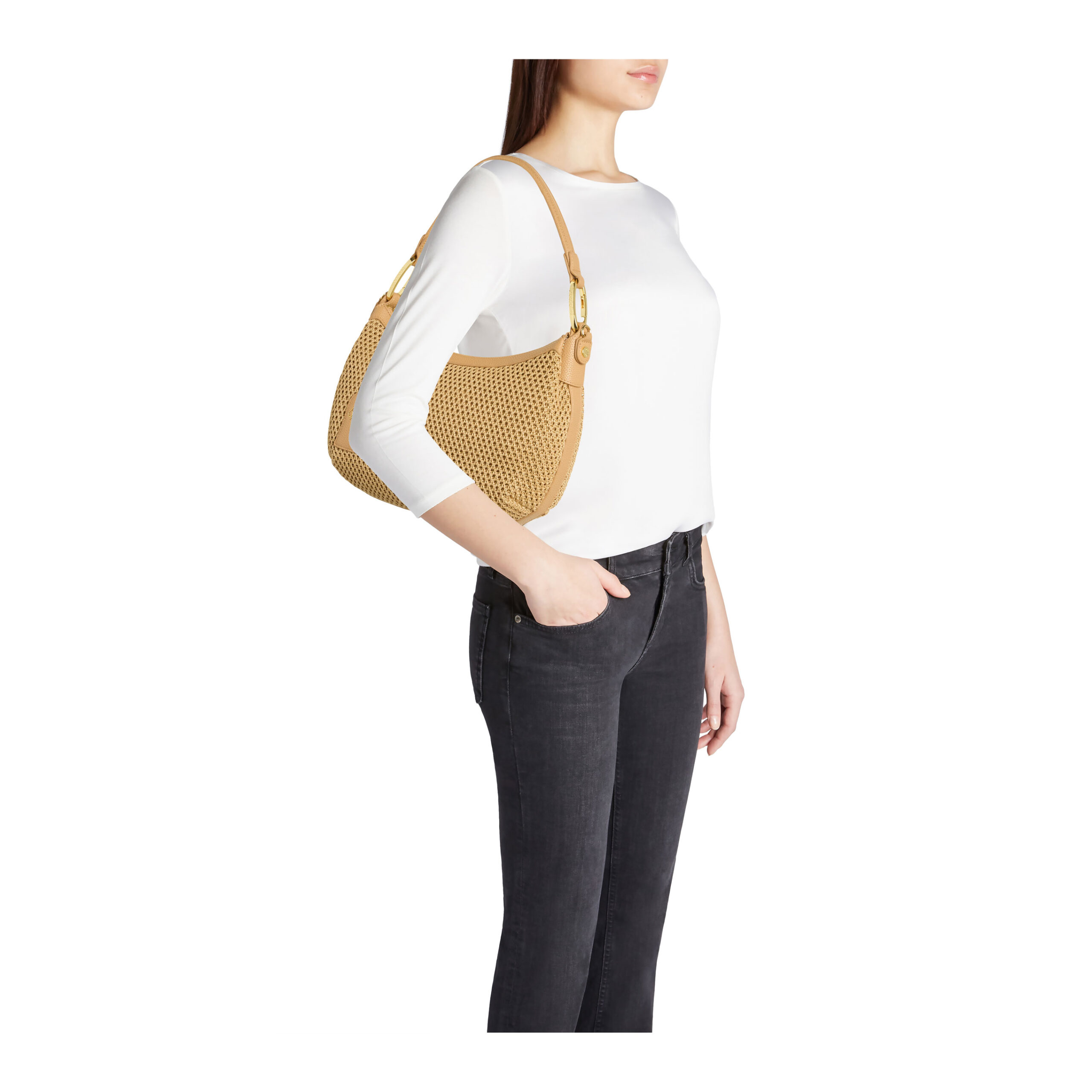 Braccialini Tua Borsa a spalla Beth Tricot - Biscotto - immagine 5