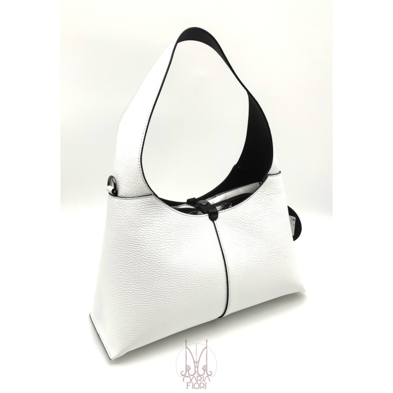 MBRC - Borsa a mano in Pelle Luna - Bianco