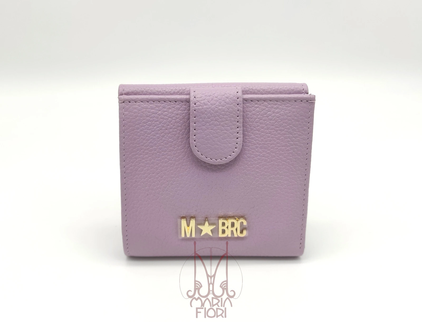 MBRC - Portafoglio piccolo flap p/monete in Pelle - Glicine